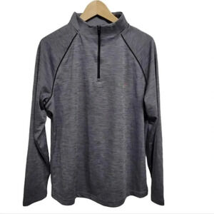 Greg Norman Play Dry 1/4 Zip Pullover Heather Gray Medium